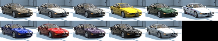 Assetto Corsa BMW E31 850i V12 Color Variants 02