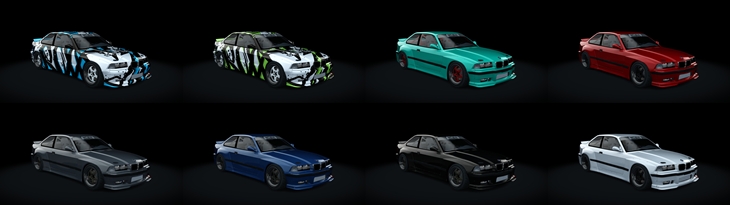 Assetto Corsa BMW M3 E36 WDT Color Variants 02