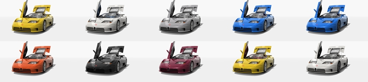 Assetto Corsa Bugatti EB110 SS Color Variants 02