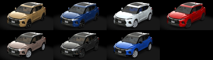Assetto Corsa Chevrolet Blazer 2019 Color Variants 02