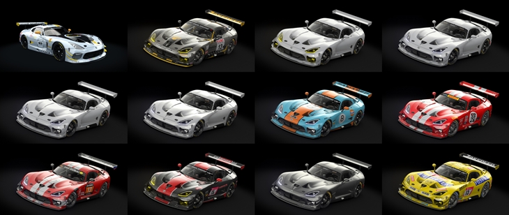 Assetto Corsa Dodge Viper GT3-R Color Variants 02