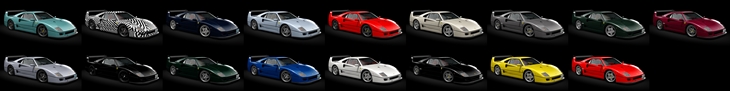 Assetto Corsa Ferrari F40 Custom Color Variants 02