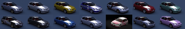 Assetto Corsa Honda Civic Type R (EK9) Turbo Color Variants 02