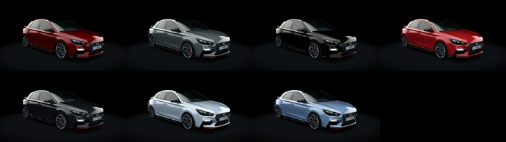 Assetto Corsa Hyundai i30 Fastback N Color Variants 02