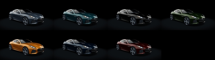 Assetto Corsa Jaguar F-Type R Color Variants 02