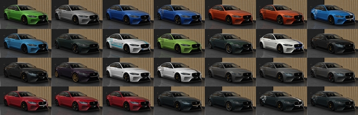 Assetto Corsa Jaguar XE SV Project 8 Color Variants 03