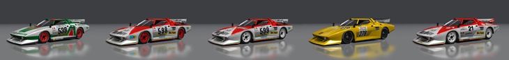 Assetto Corsa Lancia Stratos HF Turbo GR5 Color Variants 02