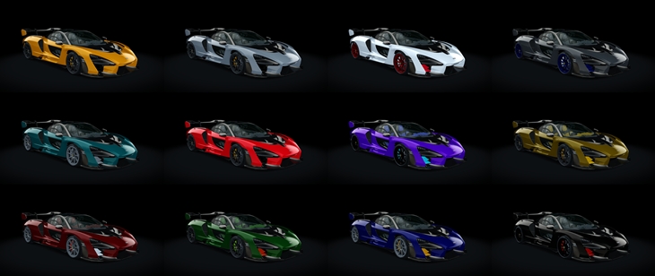 Assetto Corsa McLaren Senna Color Variants 02