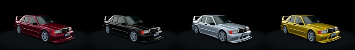 Assetto Corsa Mercedes-Benz 190E EVO II Color Variants 02