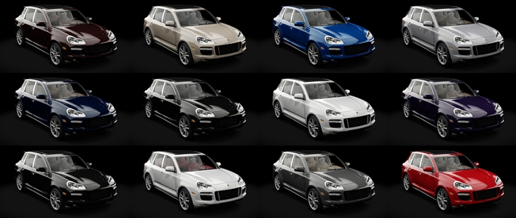 Assetto Corsa Porsche Cayenne Turbo 2009 Color Variants 02