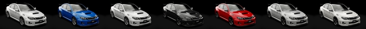 Assetto Corsa Subaru Impreza WRX STI S206 Color Variants 02