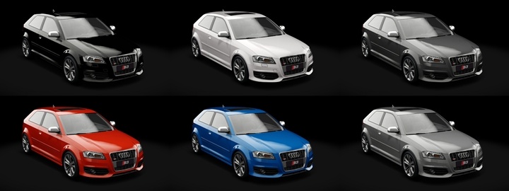Assetto Corsa Audi S3 2008 Color Variants 02
