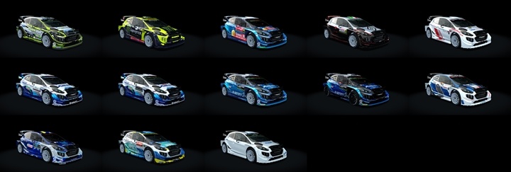 Assetto Corsa Ford Fiesta WRC 2019 Color Variants 02