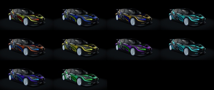 Assetto Corsa Seat Cupra Leon Proto1 Color Variants