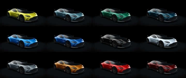 Assetto Corsa Aston Martin V12 Vantage Color Variants 02