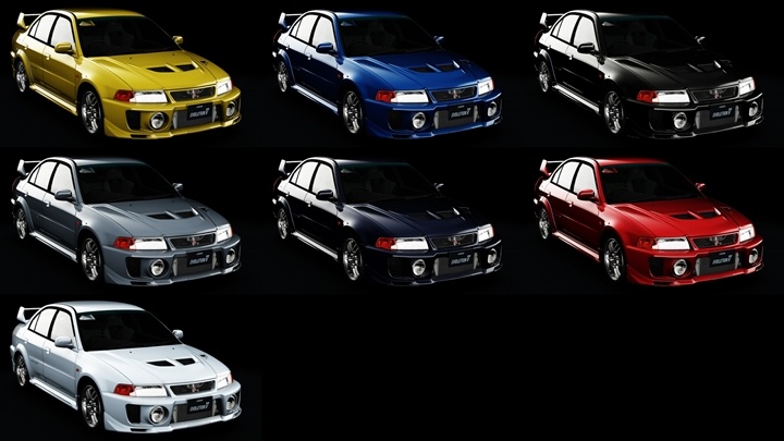Assetto Corsa Mitsubishi Lancer Evolution V GSR Color Variants 02