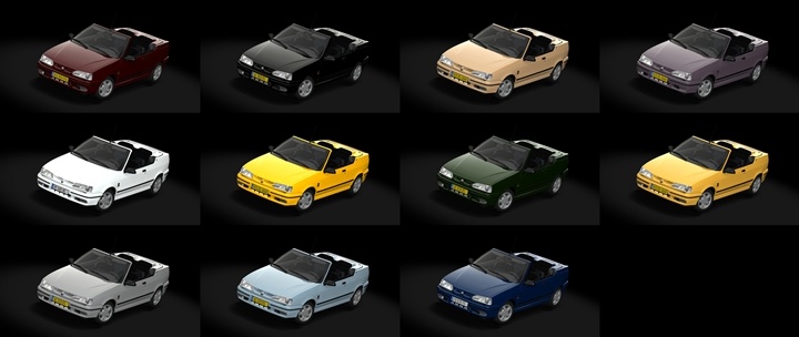Assetto Corsa Renault 19 RSI Color Variants 02