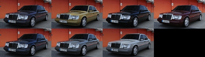 Assetto Corsa Mercedes-Benz W124 300D Color Variants 02