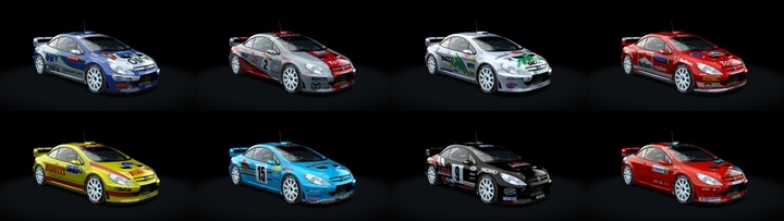 Assetto Corsa Peugeot 307CC WRC Color Variants 02