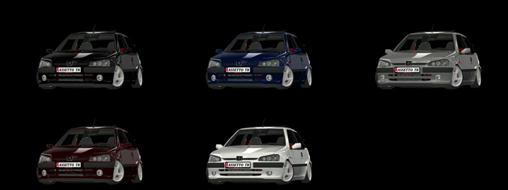 Assetto Corsa Peugeot 106 GTI Color Variants 02