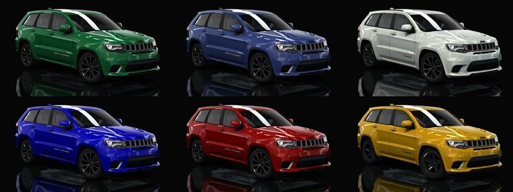 Assetto Corsa Jeep Grand Cherokee Trackhawk Color Variants 02
