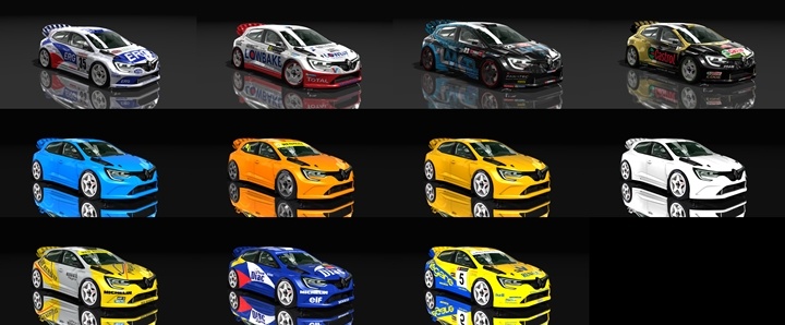 Assetto Corsa Renault Megane WRC Color Variants 02