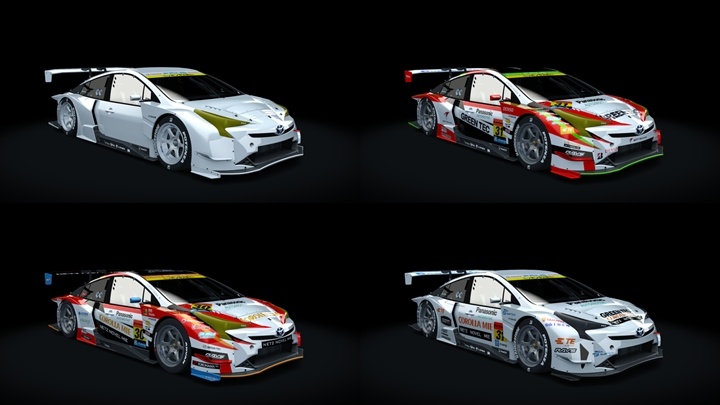 Assetto Corsa Toyota Prius GT300 Color Variants 02