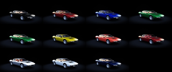 Assetto Corsa Lamborghini Urraco P300 Color Variants 02