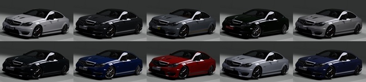 Assetto Corsa Mercedes-Benz C 63 AMG Coupe Color Variants 02