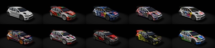 Assetto Corsa Volkswagen Polo WRC 2015 Color Variants 02