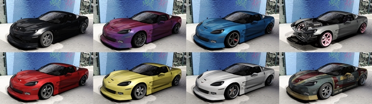 Assetto Corsa BDB Chevrolet Corvette C6 Color Variants 02