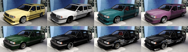 Assetto Corsa BDB Volvo 850R Estate Color Variants 02