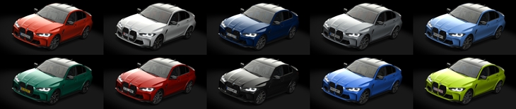 Assetto Corsa BMW M3 G80 Competition Color Variants 02