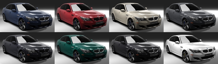 Assetto Corsa BMW M5 E60 Color Variants 02