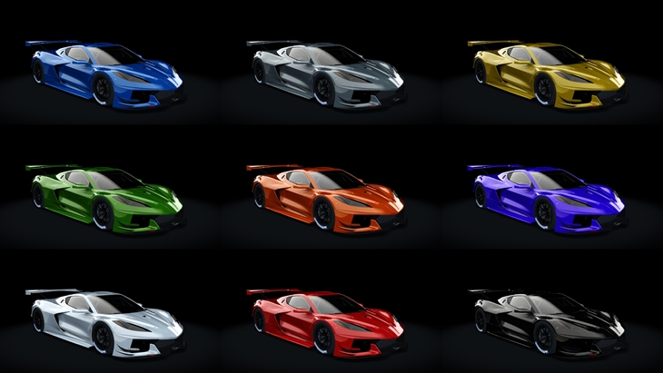 Assetto Corsa Chevrolet Corvette C8R-1K Color Variants 02