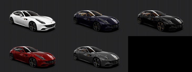 Assetto Corsa Ferrari FF Color Variants 02