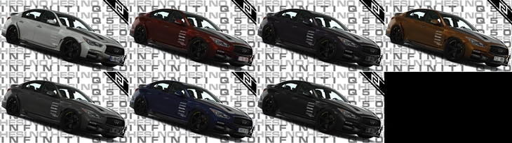 Assetto Corsa Infiniti Q50 Color Variants 02