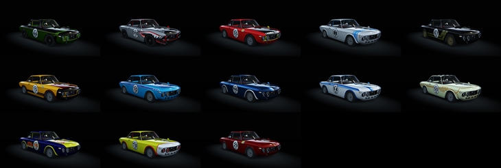 Assetto Corsa Lancia Fulvia 1.6 HF Color Variants 02