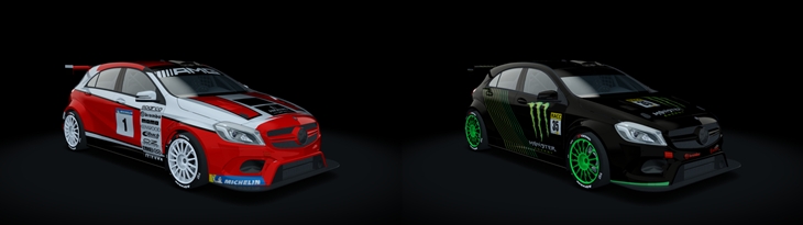 Assetto Corsa Mercedes-Benz A45 AMG WRC Color Variants 02