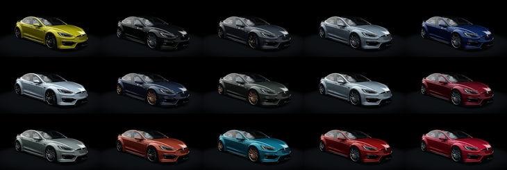 Assetto Corsa Tesla Model PD-S1000 Prior Design Color Variants 02