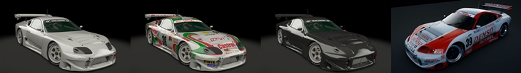 Assetto Corsa Toyota Supra JGTC Color Variants