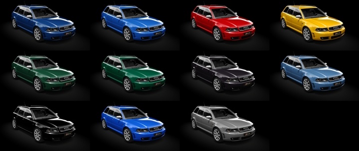 Assetto Corsa Audi RS4 Avant B5 2001 Color Variants 02