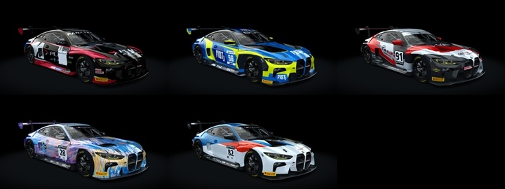 Assetto Corsa BMW M4 GT3 Color Variants 02