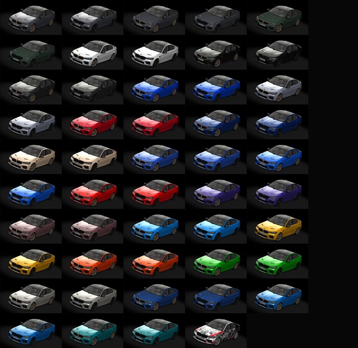 Assetto Corsa BMW M5 CS F90 2022 Color Variants