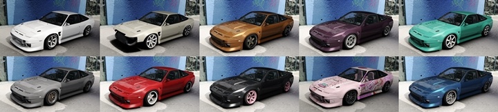 Assetto Corsa Nissan 180SX BDB Color Variants 02