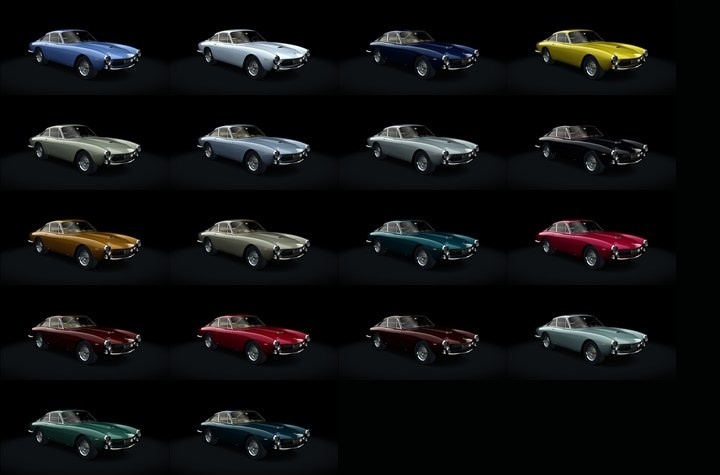 Assetto Corsa Ferrari 250GT Lusso Color Variants
