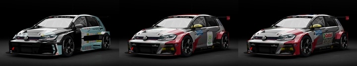 Assetto Corsa Volkswagen Golf GTi TCR 2018 WTCR Color Variants 02
