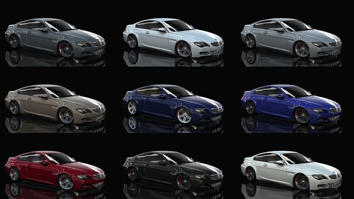 Assetto Corsa BMW M6 Color Variants 02