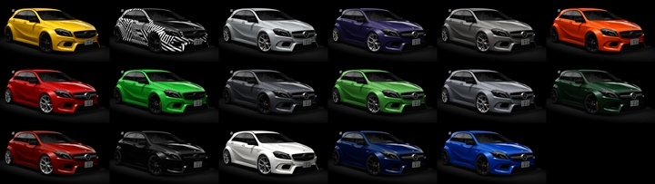 Assetto Corsa Mercedes-AMG A45 4Matic Widebody Color Variants 02