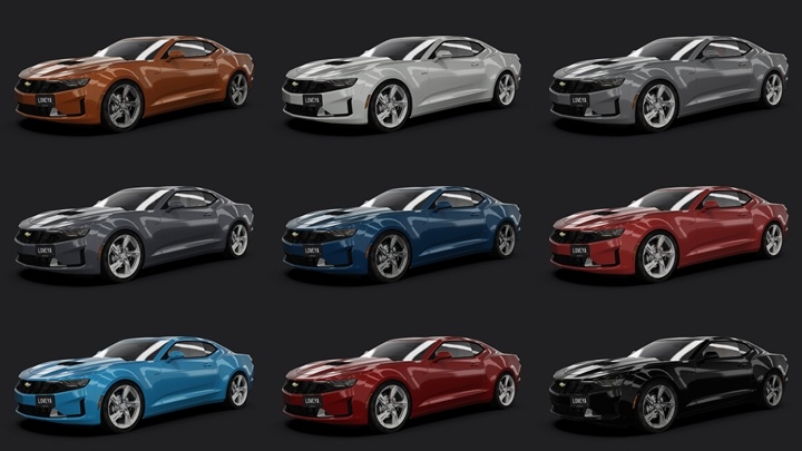 Assetto Corsa Chevrolet Camaro LT1 2023 Color Variants 02